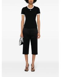 Courreges - Bumpy Contrast T-Shirt Reedition - Lyst