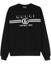 Gucci - Logo Print Sweatshirt - Lyst
