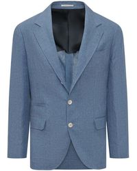 Brunello Cucinelli - Notched Lapel Blazer - Lyst