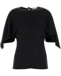 Stella McCartney - Solid Round Neck Top - Lyst