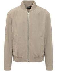 BOSS - Mock Collar Jacket - Lyst