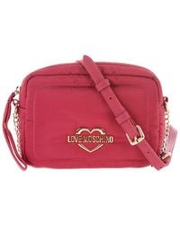 Love Moschino - Light Logo Plaque Small Crossbody Bag - Lyst