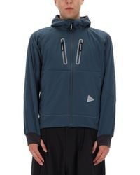 and wander - Modern Nylon Jacket With Ribbed Cuffs - Lyst