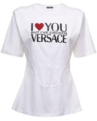 Versace - Logo Crew Neck T-Shirt - Lyst