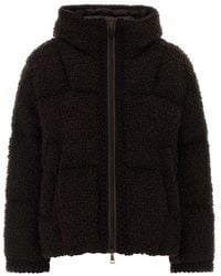 Moncler - Dark Textured Hood Jacket - Lyst