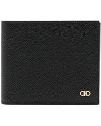 Ferragamo - Logo Textured Wallet - Lyst