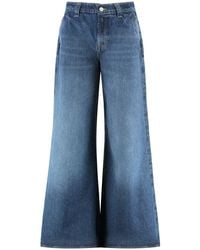 7 For All Mankind - Flared High Rise Jeans - Lyst