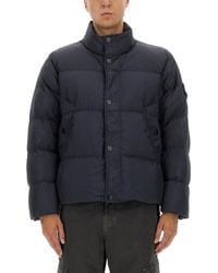Stone Island - Solid Mock Collar Jacket - Lyst