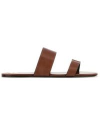 Saint Laurent - Solid Slides - Lyst