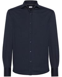 Brunello Cucinelli - Jersey Shirt - Lyst