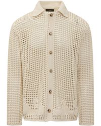 Alanui - Off Relaxed Knitted Shirt - Lyst
