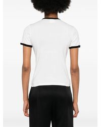 Courreges - Cotton T-Shirt With Printed Logo - Lyst