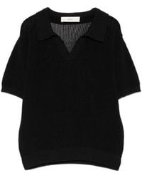 DUNST - Solid Shirt Collar Polo - Lyst