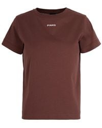 Pinko - T-Shirt Logo Print - Lyst