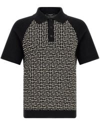Balmain - Pb Monogram Polo - Lyst