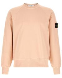 Stone Island - Solid Crew Neck Sweatshirt - Lyst