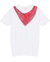 P.A.R.O.S.H. - V-Neck Printed T-Shirt - Lyst
