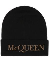 McQueen - Cashmere Beanie Hat - Lyst