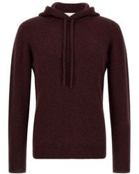 Roberto Collina - Wool Blend Hoodie - Lyst