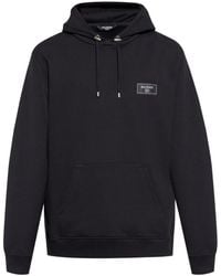 Balmain - Iconic Cotton Hoodie - Lyst