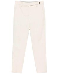 Brunello Cucinelli - Off Slim Flat Front Pants - Lyst