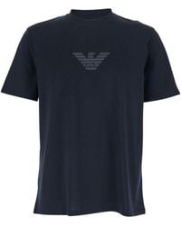 Emporio Armani - Logo Cotton T-Shirt - Lyst