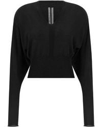 Rick Owens - V-Cropped Top - Lyst