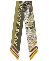 Ferragamo - Felini Printed Scarf - Lyst
