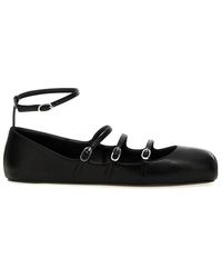McQueen - Leather Ballet Flats - Lyst