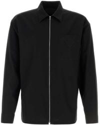 Prada - Regular Logo Shirt - Lyst