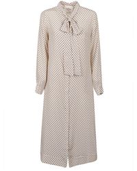 CRI.DA - Polka Dot Silk Midi Dress - Lyst