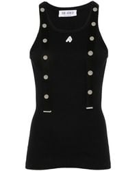 The Attico - Ribbed Cotton Tank Top - Lyst
