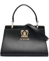 Love Moschino - Logo Plaque Mini Satchel - Lyst