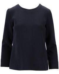 Max Mara - Solid Round Neck T-Shirt - Lyst