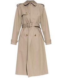 McQueen - Belted Trench Coat - Lyst
