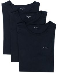 Paul Smith - Pack Of Three Logo Cotton T-Shirt - Lyst