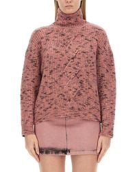 Moschino - Knitted Turtle Neck Sweater - Lyst
