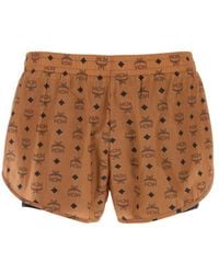 MCM - Printed Nylon Shorts - Lyst