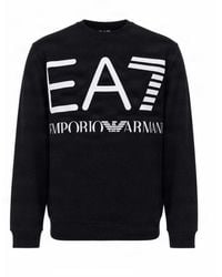 EA7 - Crew Neck Sweatshirt - Lyst