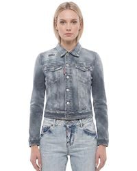 DSquared² - Sky Embellished Shirt Collar Jacket - Lyst