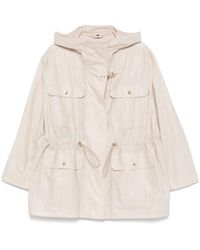 Fay - Linen And Cotton Blend Jacket - Lyst