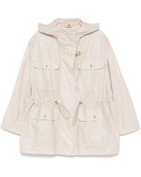 Fay - Linen And Cotton Blend Jacket - Lyst