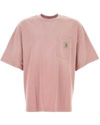 Carhartt - Crewneck Logo T-Shirt - Lyst