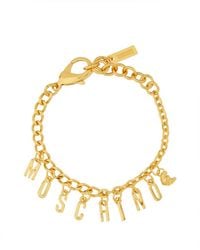 Moschino - Logo Charm Bracelet - Lyst