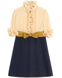 Valentino Garavani - Crepe De Chine Short Dress - Lyst