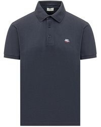 Etro - Logo Shirt Collar Polo - Lyst