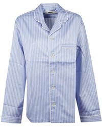 Tekla - Regular Stripes Shirt - Lyst