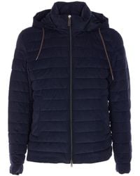 Herno - Hooded Short Down Jacket - Lyst