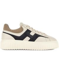 Hogan - H-Stripes Leather Sneakers - Lyst