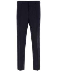Prada - Flat Front Pants - Lyst